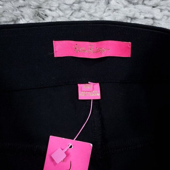 Lilly Pulitzer Black 27" Merrin High Rise Bi Stretch Pants Size 00 Pull On - Picture 5 of 11